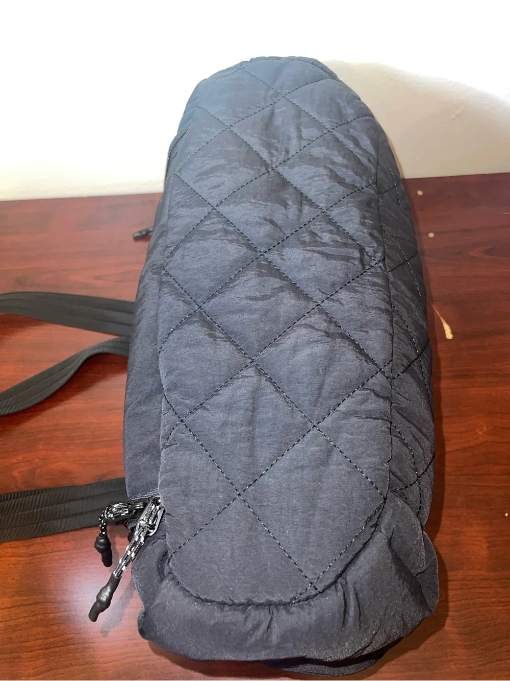 Bagstellar Black Quilted Laptop Tote Interior